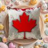 Canada Canadian Flag Ca Leaf Cushion Cover Summer Coolness Linen Fabric Double-Sided Printing Pillow Case Sofa Home Decor Gift
