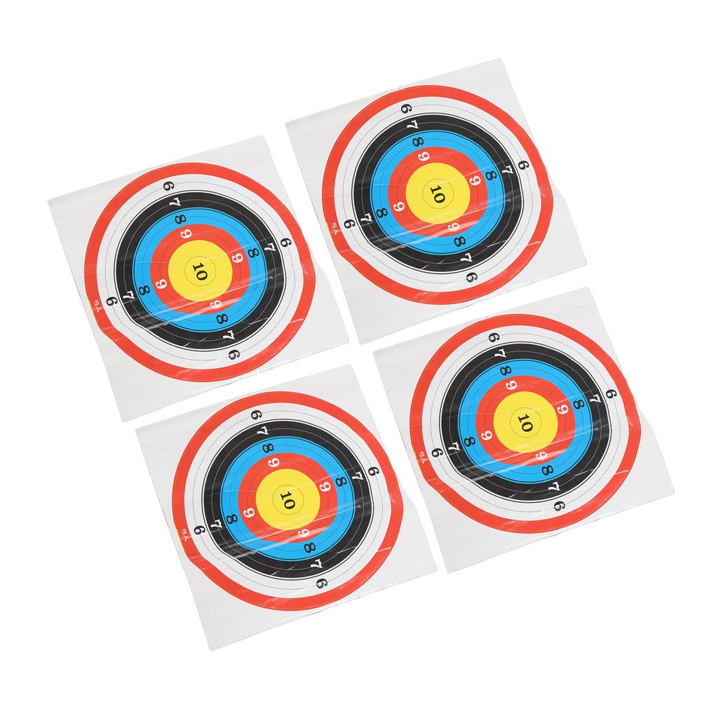 10PCS Shooting Targets Self Adhesive Round Paper Shooting Targets Stickers for Aiming Training