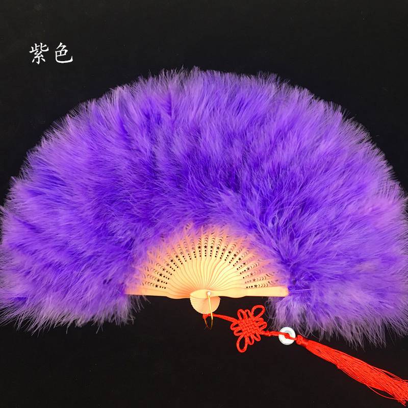 Гусиное перо реквизит для фотосессии веер с перьями плюшевый складной веер Ханфу веер Cheongsam Dance Square Dance Live