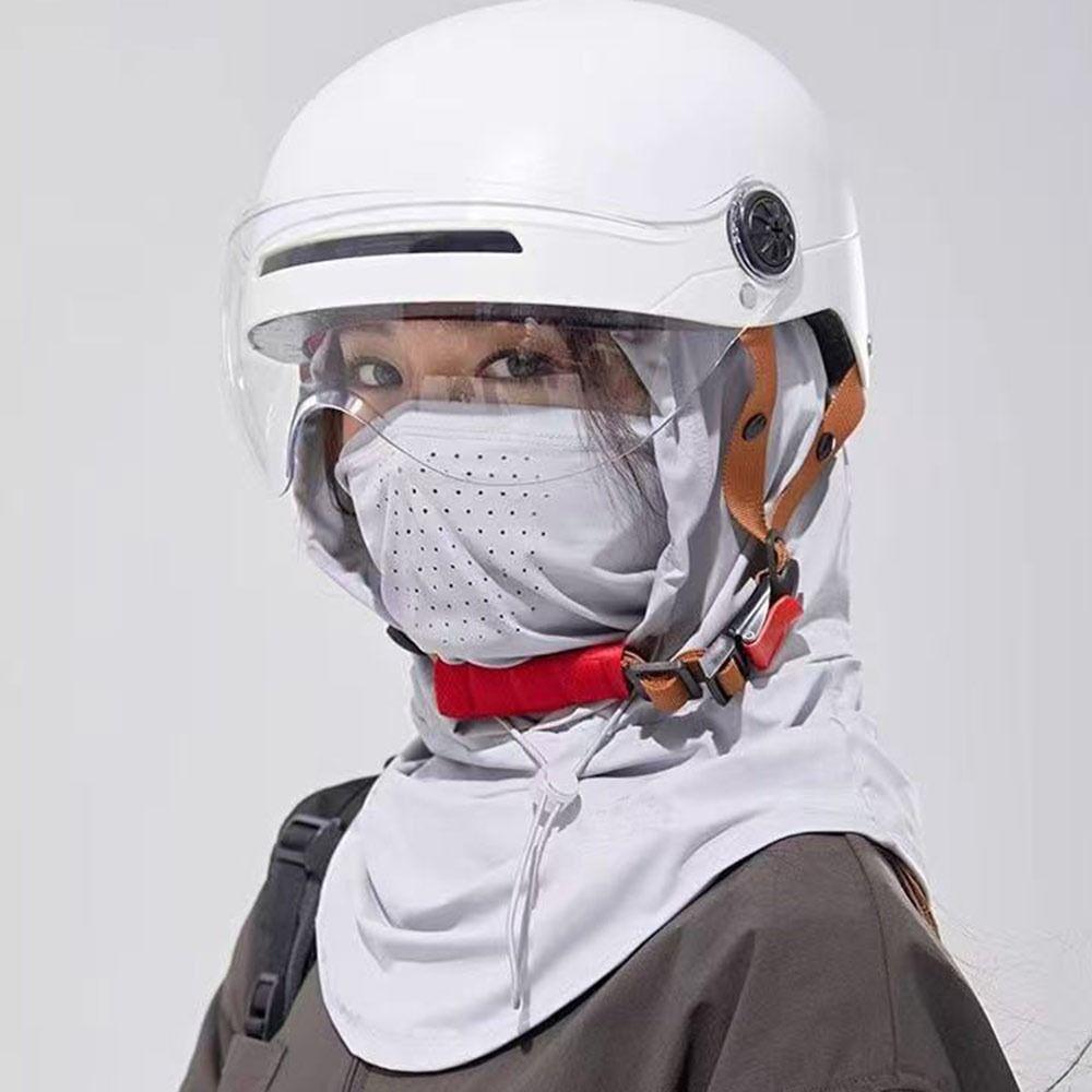 Anti-UV Sunshade Cap Breathable Face Mask Pullover Cap Unisex Sunscreen Hat Summer