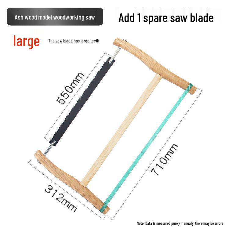 Винтажная бытовая уличная ручная пила для деревообработки - Старомодный инструмент рамная пила