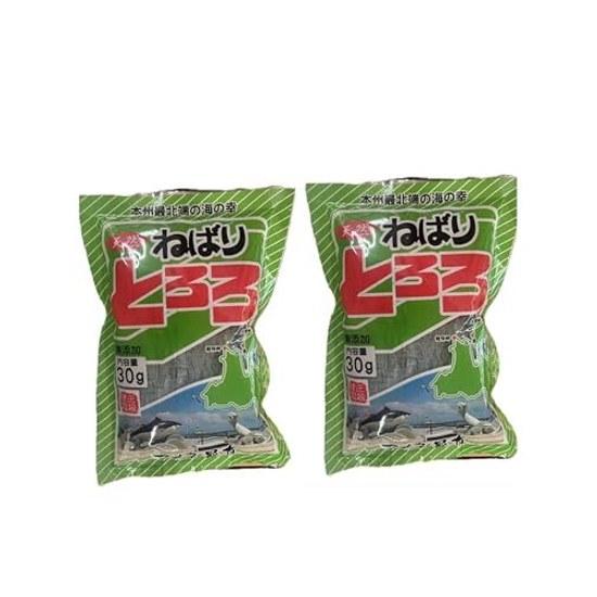 Aomori Prefecture Ooma-produced sticky tororo konbu 30g 2-piece set additive-free domestic rice balls soup.