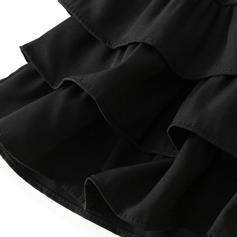 Юбки-торты с оборками для девочек, 2 цвета, 120-160, детская юбка с высокой талией, милая, милая, корейская, нежная, кавайная, А-силуэт