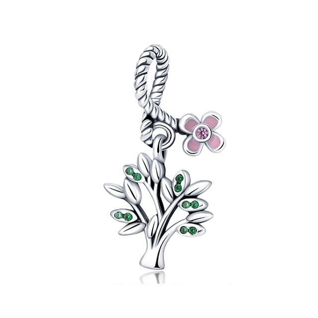 925 Серебряный Шарм Подходит для Любителей Шарма Серии Любовь Браслет Ожерелье Брелок Женские Ювелирные Изделия Diy