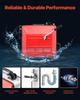 Drain Cleaner Machine, 850W Electric Pipe Drain Cleaning Machine Sewer Snake with 14.5m x 16mm, 14m x 22mm, 5m x 9.5mm, 0.4m x 12mm Steel Spring Cable