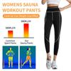 Женские леггинсы для сауны, спортивные штаны, леггинсы для похудения, корректирующее белье, тренажер для талии, формирователь тела, беговые упражнения, компрессионные брюки для похудения