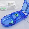 Medicine Tablet Pill Cutter Splitter Divider Storage Compartment Box Holder Case