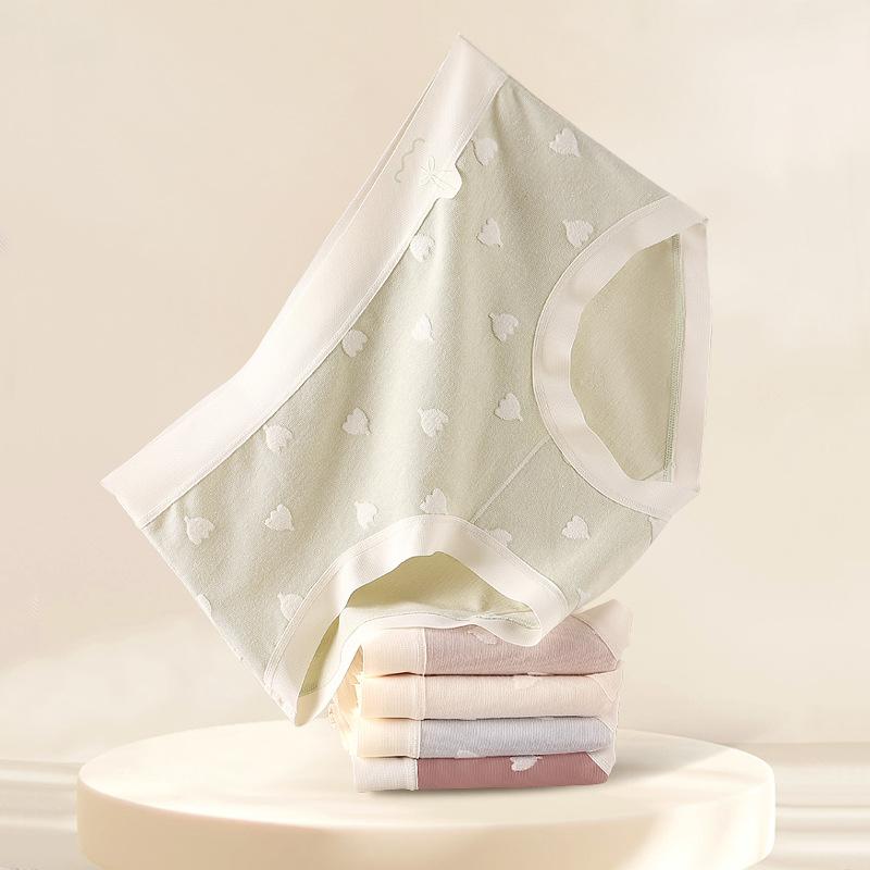 Underwear Women Cotton 7A Antibacterial Crotch Seamless Briefs Breathable Antibacterial Briefs