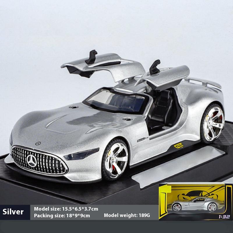1:32 Bat Vision GT AMG Super Концепт-кар Металлический сплав Модель автомобиля Хобби Высокая симуляция Коллекции Украшения Парень
