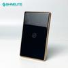 Luxury America Type WIFI Smart Home Switch with Color Frame 500W 2 Gang Wall Switch Work with Alexa Google Smart Life