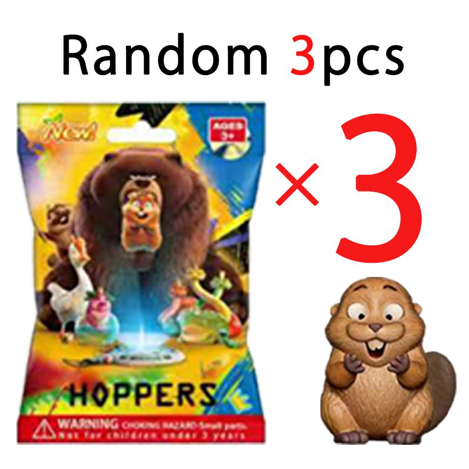 ! Beaver Transformation Plan Series keychain Figure Hoppers Action Figure Movie Model Toys Kids Gift Mystery Box
