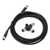 3 Meter Backbone Cable for NMEA 2000 with Tee Connector IP67 Waterproof for Lowrance Networks