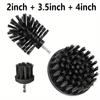 3pcs Drill Brush Set Power Scrubber Wash Cleaning Brushes Tool Kit Clean All Purpose Drill Brush For Grout Floor Tub Shower