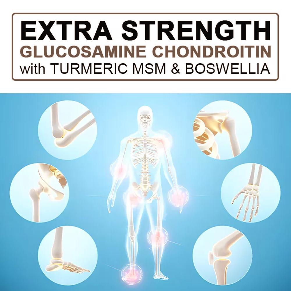 Glucosamine Sulfate Dietary Supplement, With Turmeric Root Extract, Quercetin