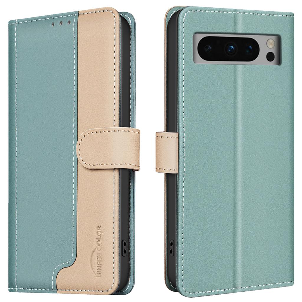 For Google Pixel 8 Pro Wallet Case PU Leather RFID Blocking Phone Cover