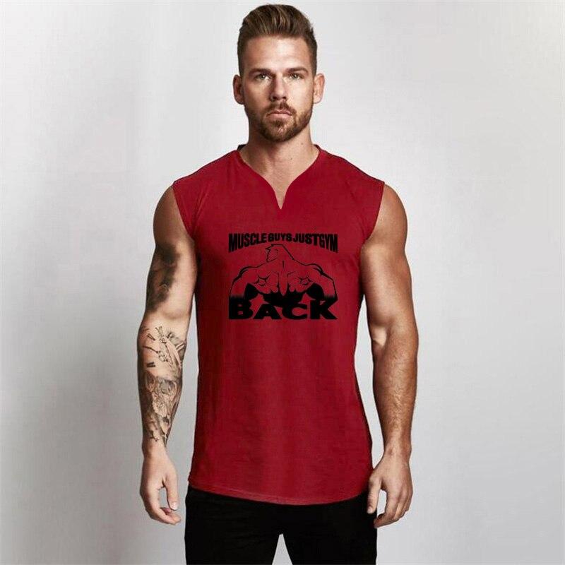Muscleguys Summer Fitness Bodybuilding Sleeveless T-shirt Fashion Comfortable Running Tank Tops Workout Clothes for Men