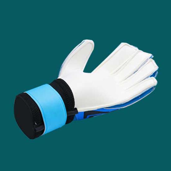 1 пара вратарских перчаток Утолщенные износостойкие противоскользящие прочные захваты на ладонях Пять пальцев Цветовое соответствие Двойные слои Защита запястий Футбол