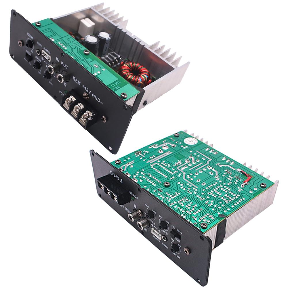RMS80W High-power Car Subwoofer Amplifier Board Effective Heat Dissipation 20hz-25khz Slim Powered Sound Amplifier Subwoofer