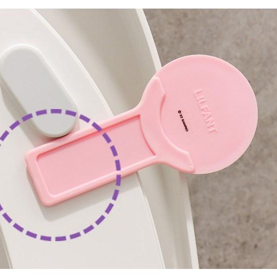 Lilpang Hello Kitty Toilet Cover Sanitary Handle 2-piece Set, Product Selection, 2 Pieces, a Popular Character In Korea