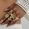 Ingemark 6Pcs/set Retro Starfish Flower Knuckle Rings Set for Women Bohemia Imitation Pearls Open Joint Ring Jewelry 2026 New