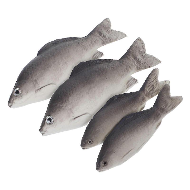 Lifelike Artificial Sea Fish for Decor with 4Pcs Realistic Fake Fish Props