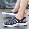 Полые дышащие мужские сандалии из ЭВА с мягкой подошвой, повседневная мужская пляжная обувь, модные уличные тапочки