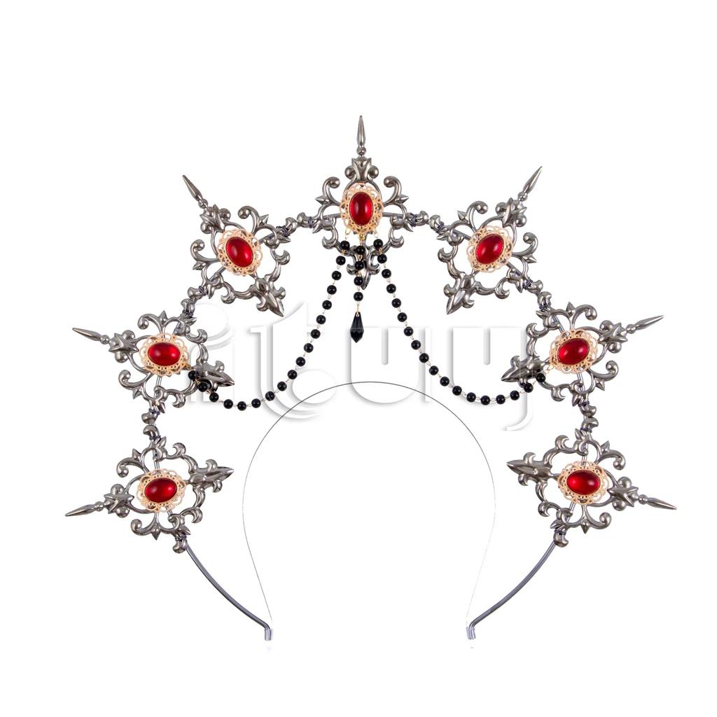 Halo Crown Headpiece Gothic Lolita KC Headdress Angel Feather Wings Halo Goddess Headband Headdress Accessories