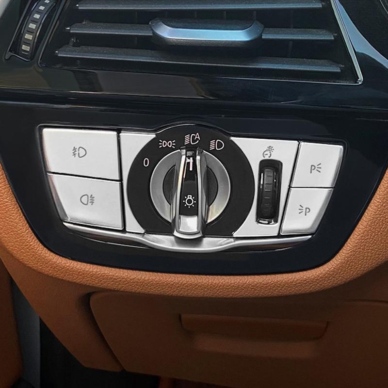 Для BMW 5 серии 6GT G32 G30 2017-хромированные кнопки на рулевом колесе автомобиля, переключатель, декоративная крышка, отделка салона автомобиля