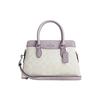 New Darcie PVC Tote Bag, Shopping Bag, Shoulder Bag, Crossbody Bag, Handbag Mini Women's Purple & White CH174-SVVVJ