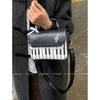 Korean Version of Fashion Portable Literary Piano Bag Women's 2025 New Fashion Niche Small Square Bag Shoulder Messenger Bag