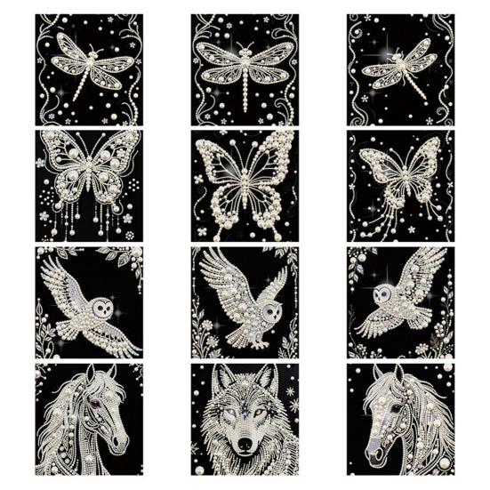 Набор для 3D-рисования жемчугом DIY Искусство и поделки из искусственного жемчуга для взрослых Мозаичная настенная живопись Картина с жемчугом и стразами в виде бабочки для декора дома и спальни