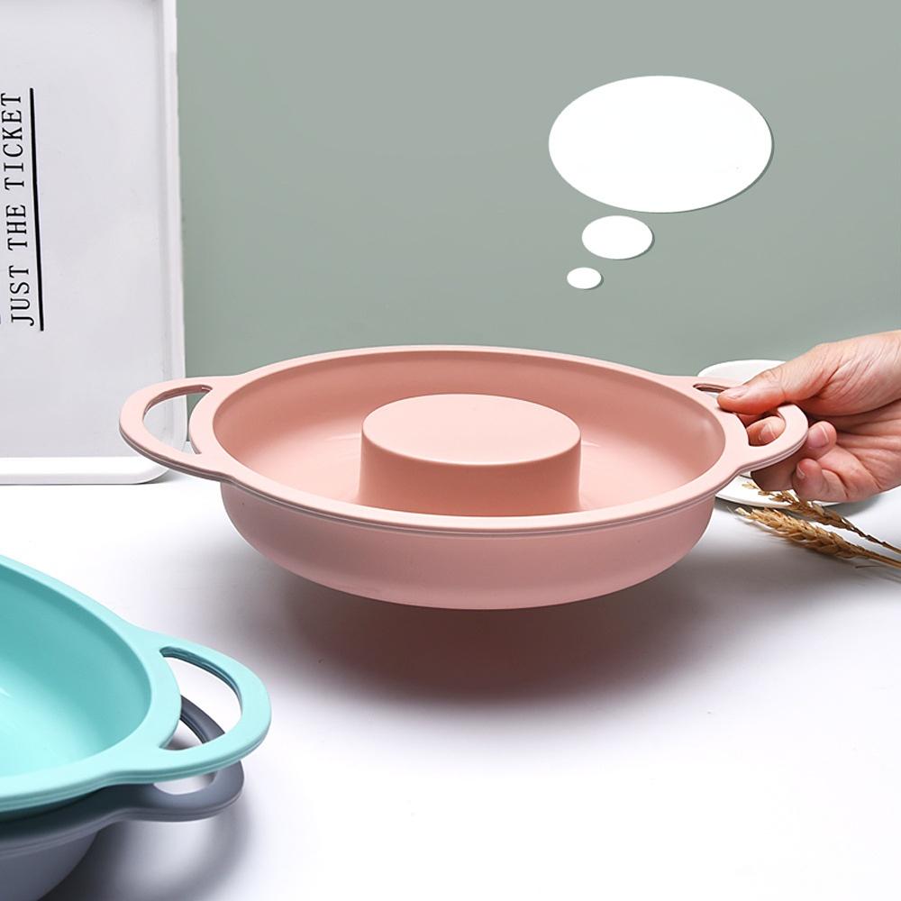 Полую круглую форму для торта можно повесить, легко чистить и легко снимать с формы. Силиконовая форма для торта.