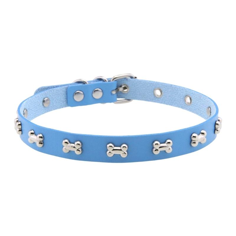 Панк Стиль Кожаные Чокеры Ожерелье С Подвеской В Виде Кости Регулируемая Застежка Для Дерзкой Уличной Моды