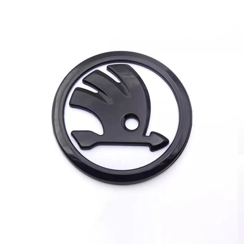 YQA4 80MM 90MM 100MM Front and Rear Emblems for Skoda Octavia Kodiaq Superb Fabia Rapid Scala Yeti