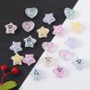 Acrylic Beads Transparent Oil Drop Smiling Face Star Beads for DIY Necklace Bracelet Earring Jewelry Making
