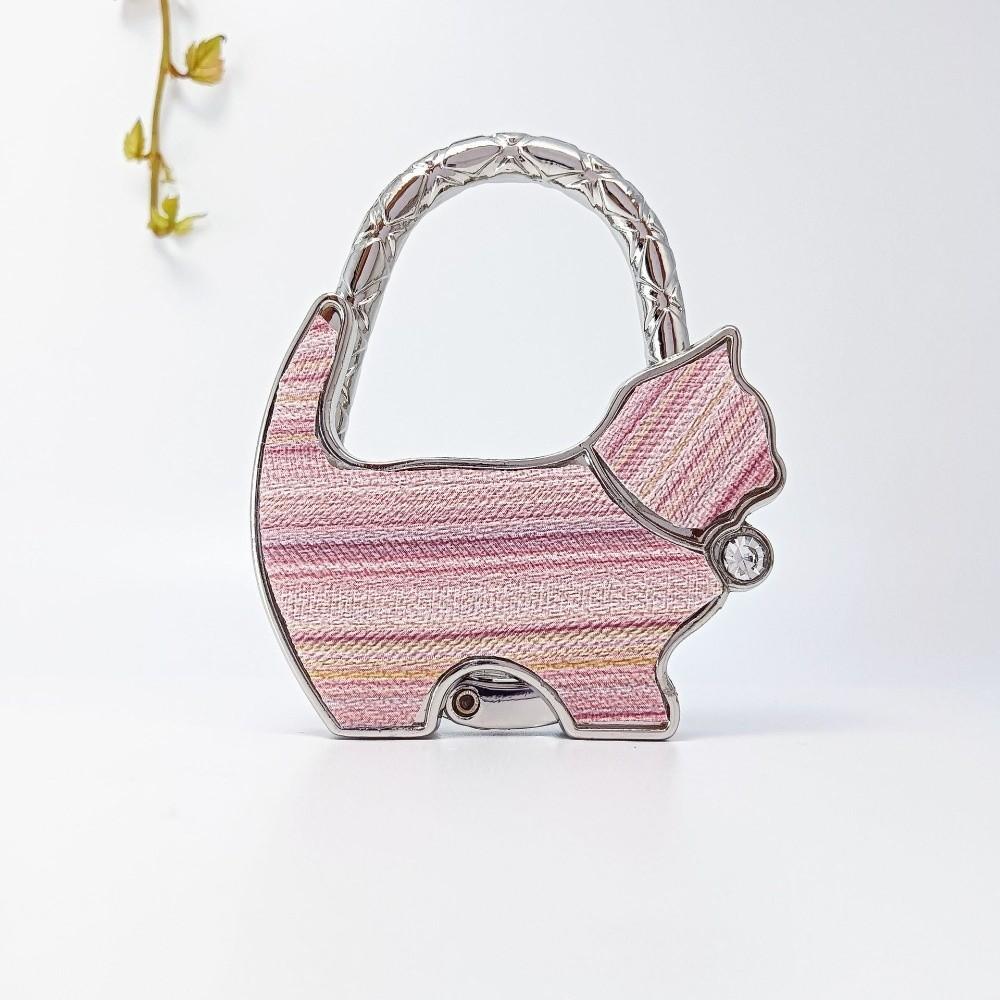 Милая форма Кошка Крючок для сумки Прекрасный дизайн Складной Складной Крючок для сумки Портативный Материал сплава Крючок для края стола Домашнее украшение