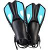Adjustable Power-Assist Diving Fins for Adults & Children - Long, Lightweight, One-Piece Design