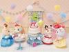 Sylvanian Families Set Party Cat ST Mark Сертификация для детей от 3 лет и старше Игрушечный кукольный домик Sylvanian Families EPOCH Кукла/Мебель [Sweet Set-Charcoal