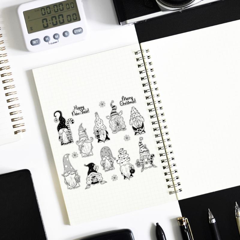 Christmas Series Silicone Clear Stamps for Card Making Scrapbooking Embossing DIY Craft Album Decoration Rubber Seals