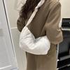 Women Large Capacity Quilted Tote Bags Down Cotton Padded Shoulder Bags Messenger Bag Fashion Girls Underarm Bags Puffy Handbags KTY