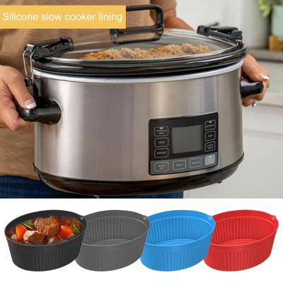 Подкладка для плиты, практичная многоразовая однотонная кастрюля 7QT 8QT с медленным отделением, кухонные аксессуары