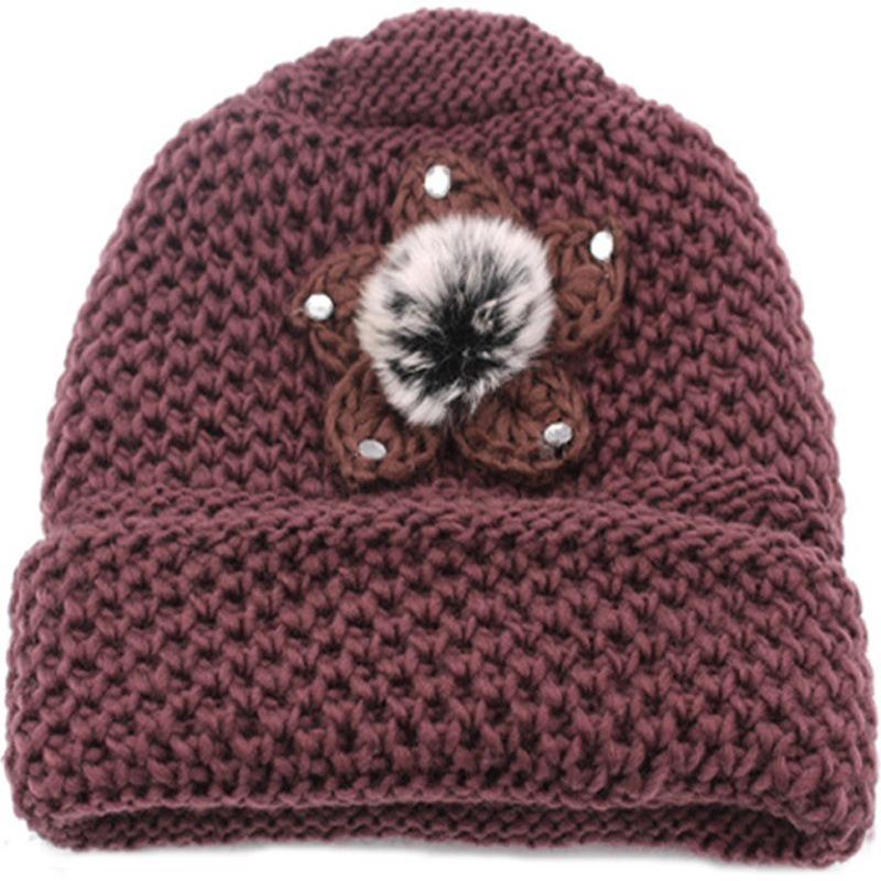 Шапка для пожилой женщины средней толщины, зимняя, вязаная, теплая, шерстяная, плюшевая, для мамы, для пожилого мужчины, от холодного ветра, утолщенная