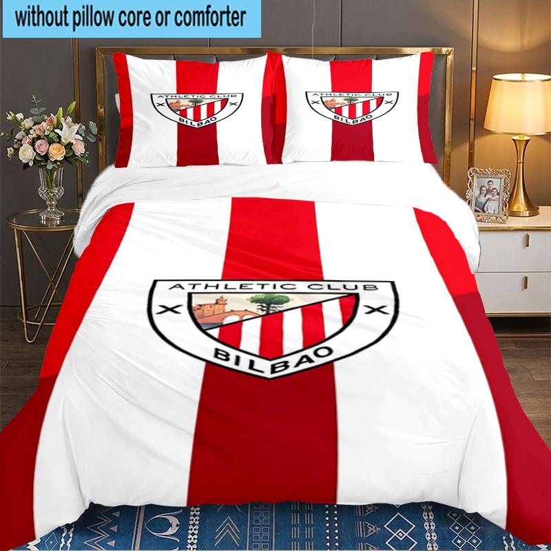 3PCS Football Athletic Bedding set,Ideal for1pc Duvet Cover And 2pcs Pillowcases Perfect for Christmas gift,Ideal for Bedroom, Dormitory