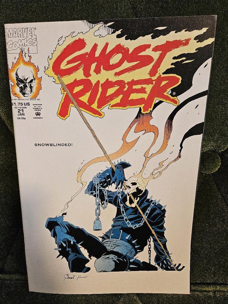 [USED] Ghost Rider American Comic Leaf Set of 8