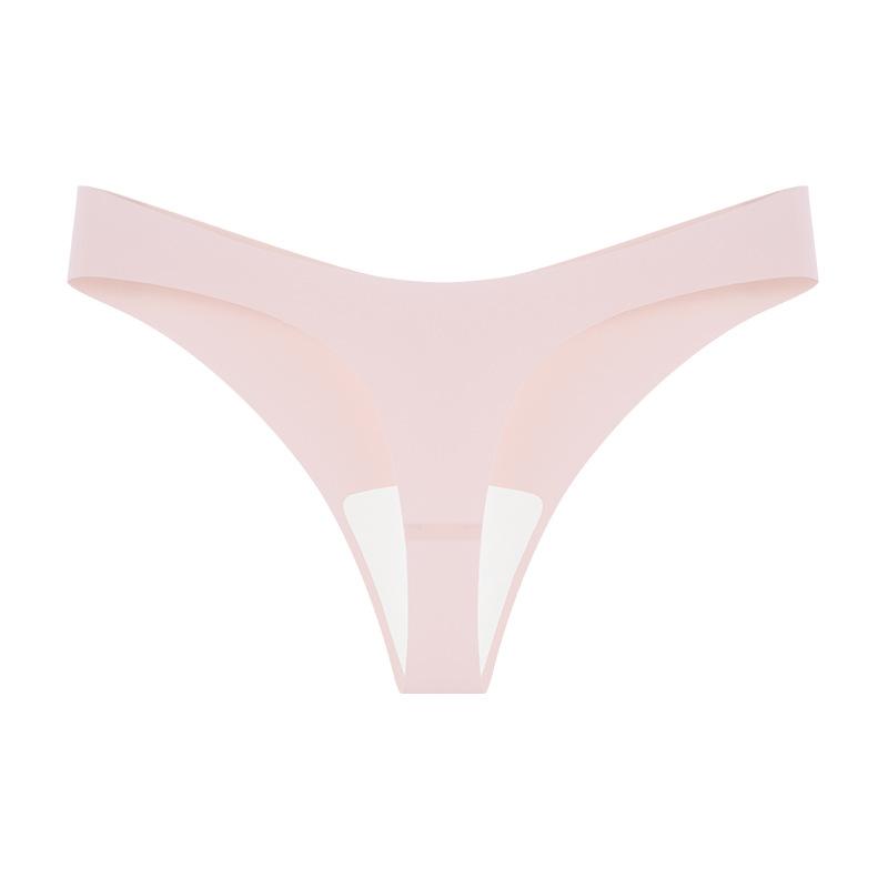 Women's Ice Silk Yoga Sports Thong with No Trace, Thin Design, Low Waist, Pure Cotton Crotch, Antibacterial Crotch, No Hip Clip, Women's Thong