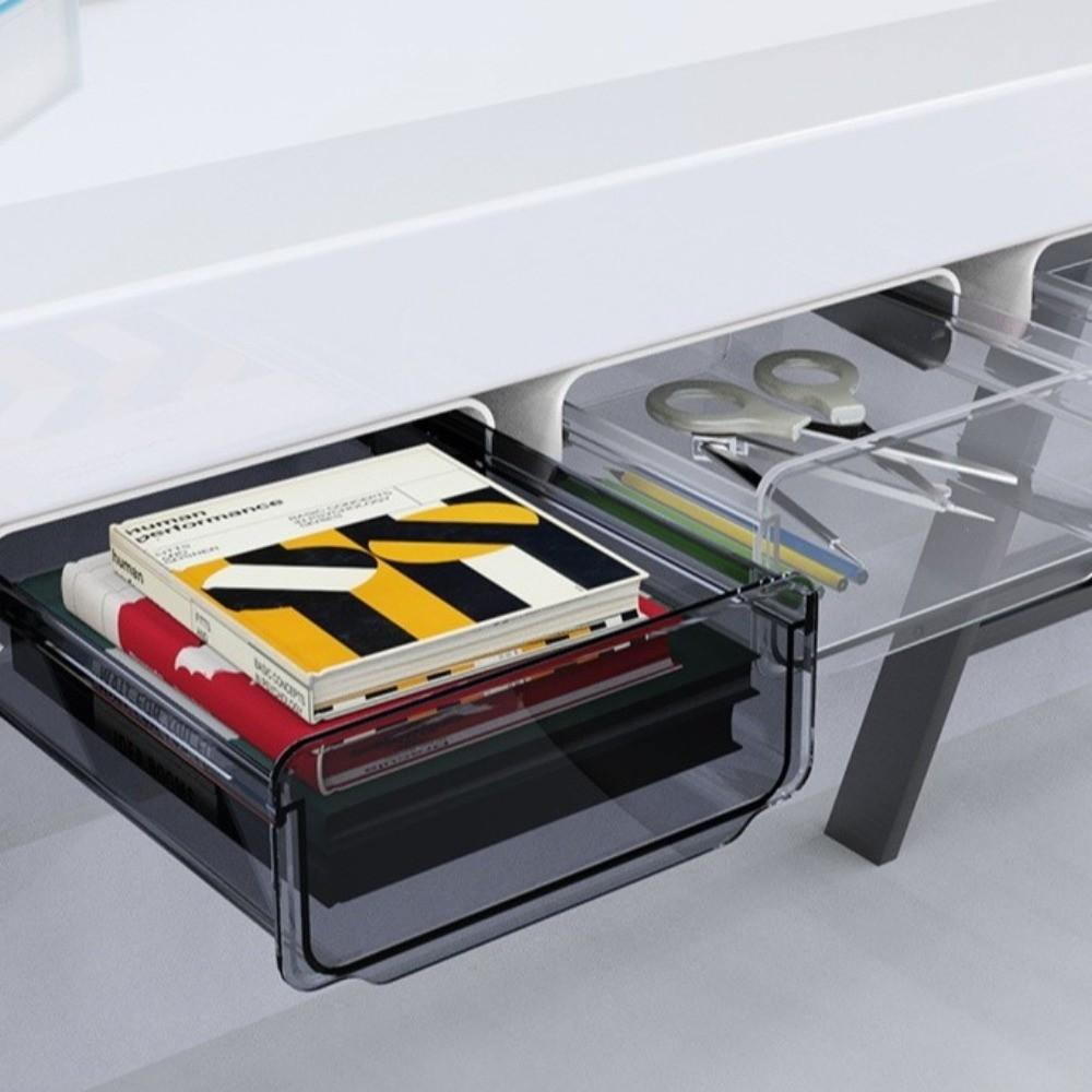 Space Saving Drawer Storage Box Multipurpose Hidden Office Organizer Learning Supplies