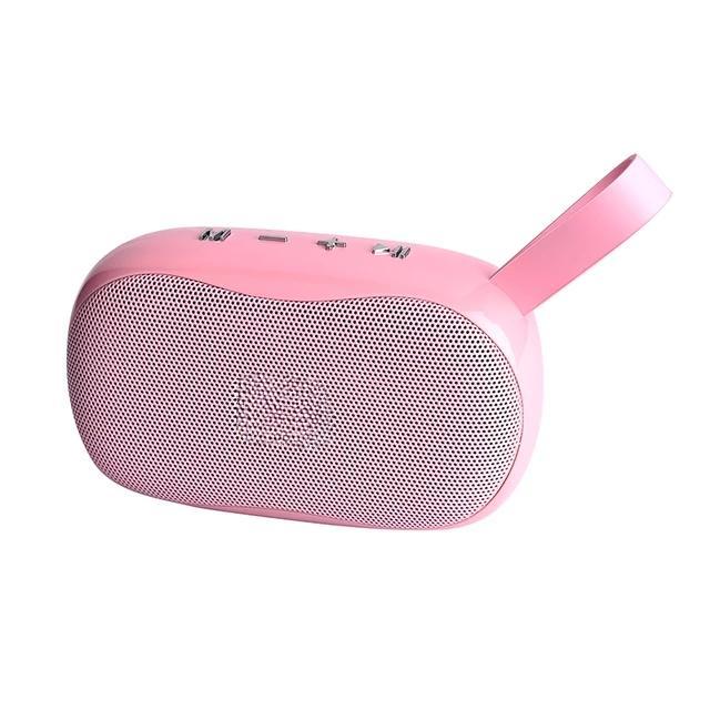 Модный мини-USB Bluetooth-совместимый динамик Hands-Free, портативный сабвуфер, уличные колонки объемного звучания, поддержка FM-радио, микрофона