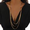 European and American Punk Snake Bone Necklace Female Personality Geometric Chain Clavicle Necklace