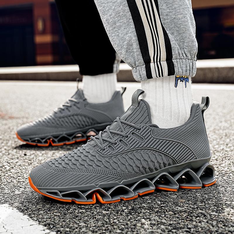 Fashion New Men Running Shoes Size 48 Lace Up Jogging Casual Blade Walking Brand Fashion Sneakers Breathable Outdoor Leisure Comfortabl
