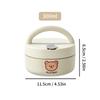 Ceramic Lunch Box Portable Insulated Food Storage Container With Lid Microwave Bento Box Sealed Leak Proof Food Jar